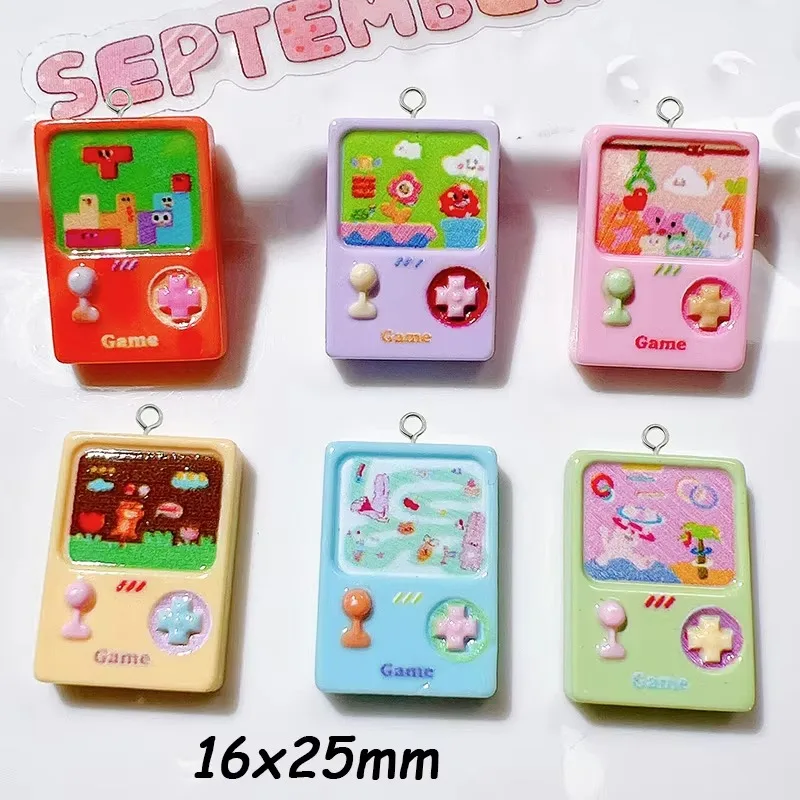 Jewelry Making Machines - 10Pcs Cute Cartoon Game Machine Resin